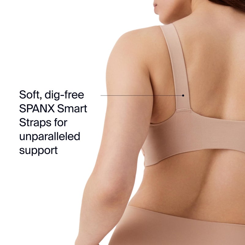 SPANX Smooth Bra-Llelujah! Unlined Bralette - Comfortable Support - Wire-Free Bra - Hosiery Back Smoothing - Dig-Free Straps - Naked 1.0/2.0 - X-Large - Image 4